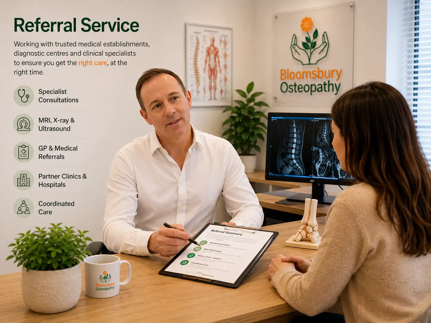 Holistic healthcare services at Bloomsbury Health Centre
